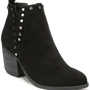 NWT! Fergie Side Slit Ankle Bootie Black